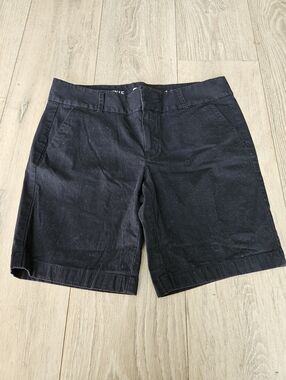 J.Crew Frankie Bermuda Chino Shorts Women's Size 10 Navy Blue